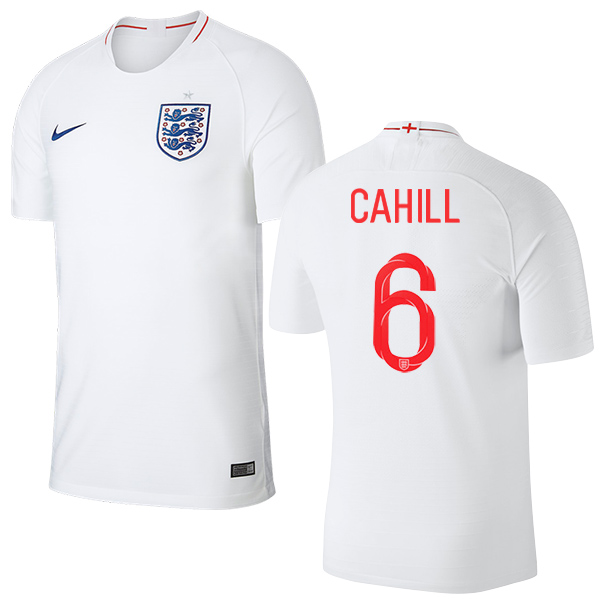 England #6 Cahill Home Thai Version Soccer Country Jersey